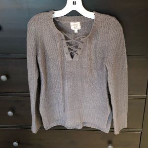 Gray sweater